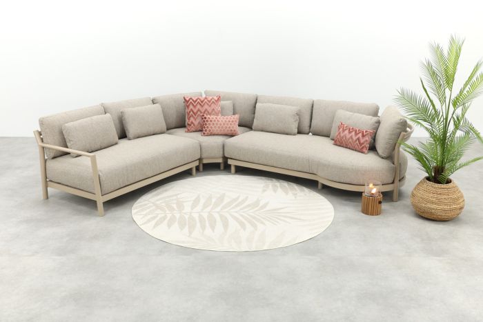 4SO Mykonos organische loungebank - Latte