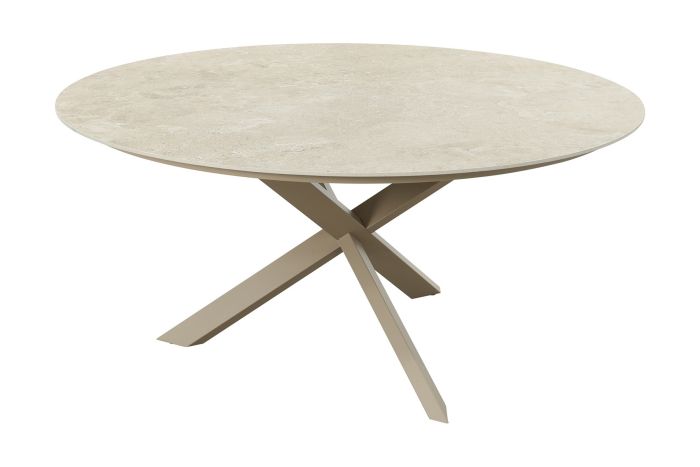 Taste Prado ronde tuintafel keramiek Ø160 cm. - Latte