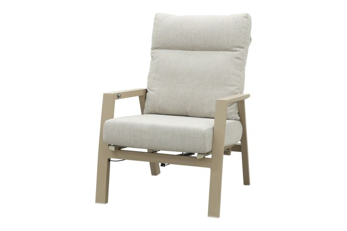 Lagos verstelbare loungestoel - Latte