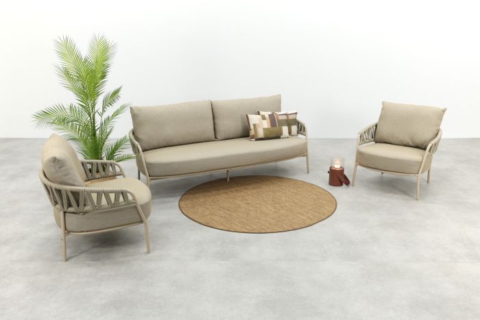 Taste Calma stoel-bank loungeset- Latte 