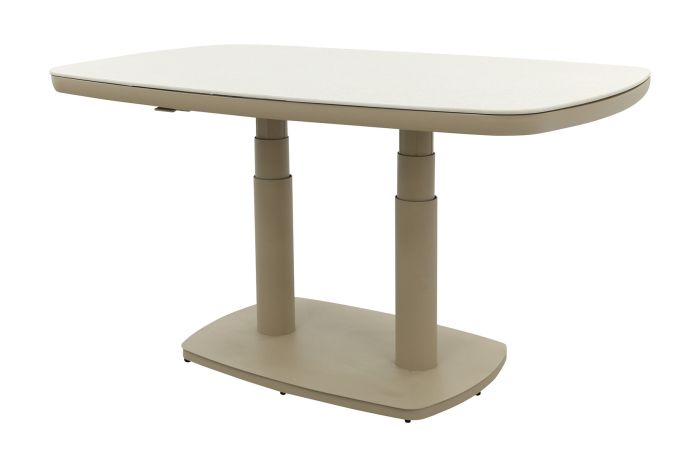 Welton up&down verstelbare tuintafel 135x83 cm. - Latte