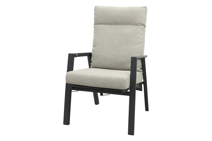 Lagos verstelbare dining tuinstoel - Antraciet