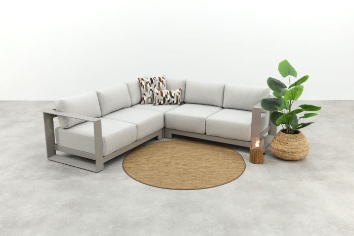 GI Levanto aluminium hoekbank - Valley Sand