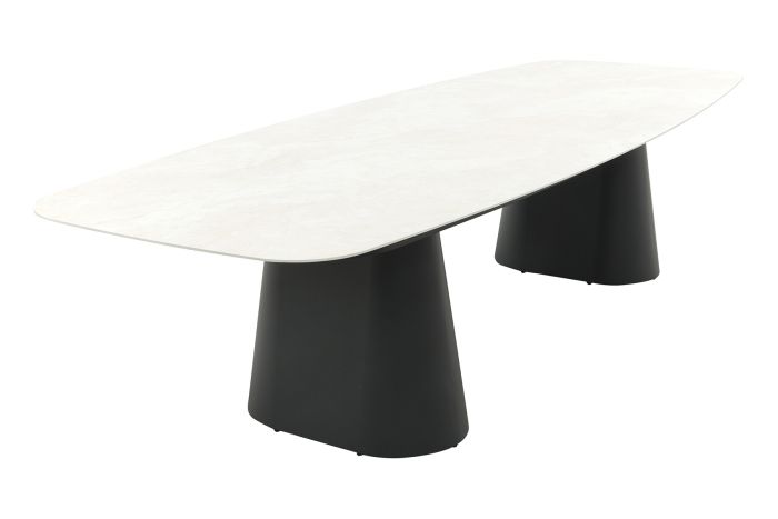 GI Denver Deens ovale tuintafel 320x120 cm. - Carbon Black