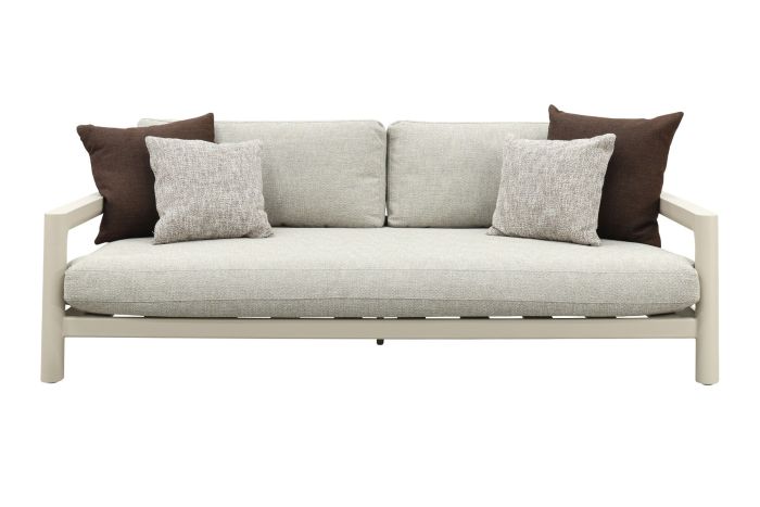 Moretti 3-zits loungebank met verstelbare zitdiepte - Mokka