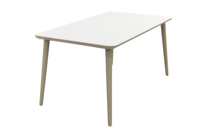 Sofia dining tuintafel keramiek 160x90 cm. - Latte