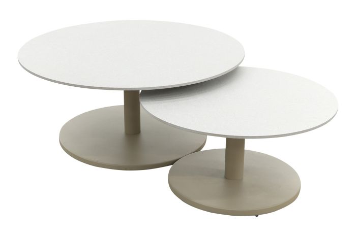 Orion salontafel set voor buiten - Keramiek/Latte