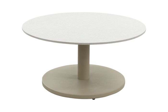 Orion salontafel voor buiten Ø60 cm. - Keramiek/Latte