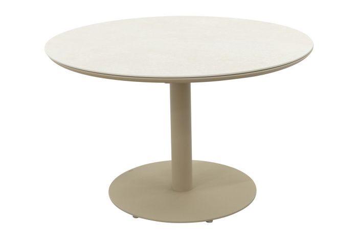 Rodez ronde dining tuintafel Ø120 cm. - Latte