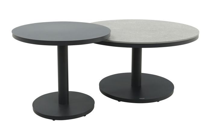 Canto ronde loungetafel set - Royal Grey/Keramiek