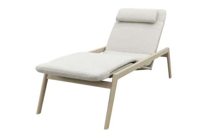 Corfu verrijdbaar ligbed incl. kussen - Latte