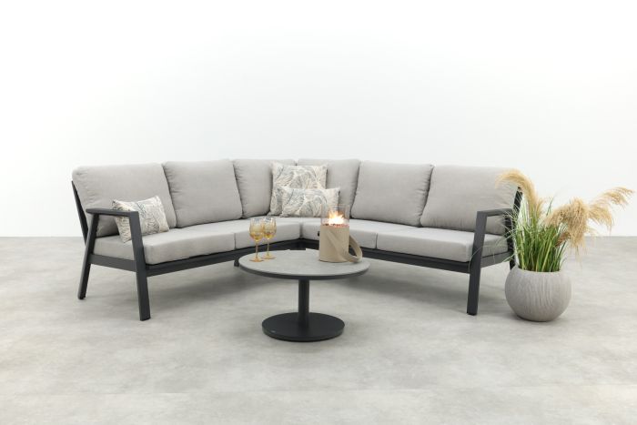 Viento/Canto aluminium hoekbank loungeset - Royal Grey