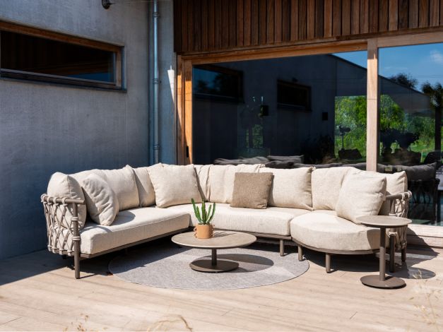 4 Seasons Ezra modulaire hoekbank - Latte/Terre
