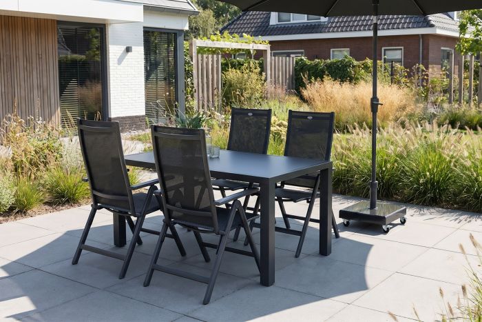 Hartman Napoli/Alma 160 cm. tuinset - 5-delig verstelbaar