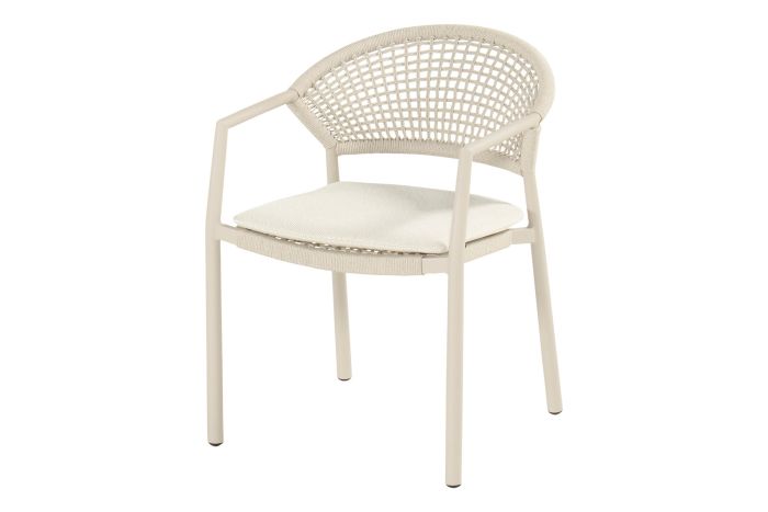 Hartman Taragona stapelbare rope dining tuinstoel - Sand