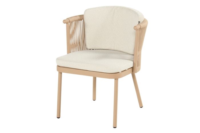 Hartman Toledo rope dining tuinstoel - Cappuccino