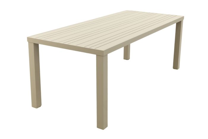 Lena dining tuintafel aluminium 210x90 cm. - Latte