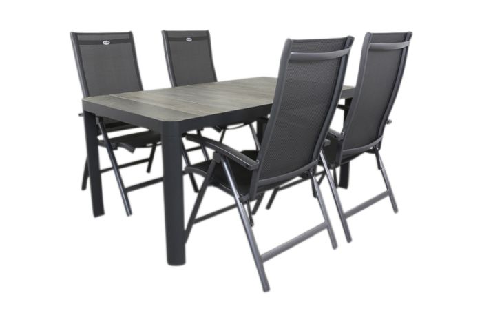 Hartman Salvatore/Queens 160x90 cm. verstelbare 4-persoons tuinset