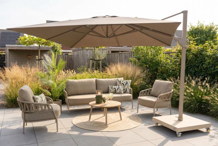 Taste Calma/Mindo 5-zits stoel-bank loungeset- Latte 