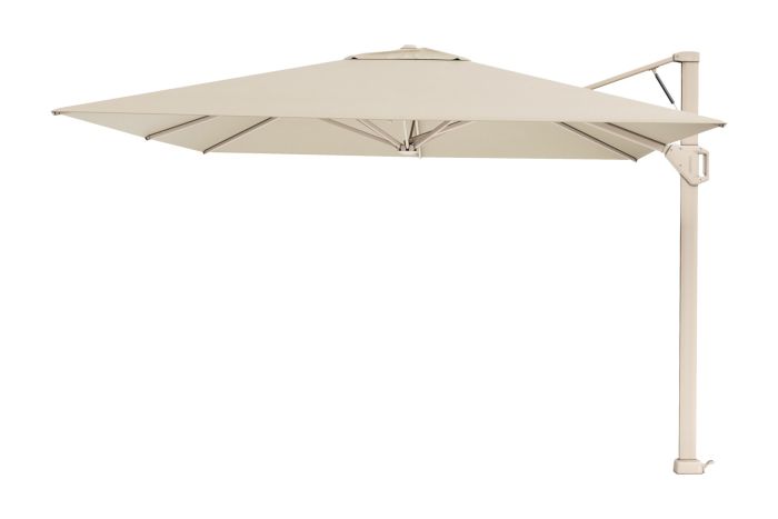 Platinum Beaufort zweefparasol premium 3,2x3,2 m. - Sandstone Champagne