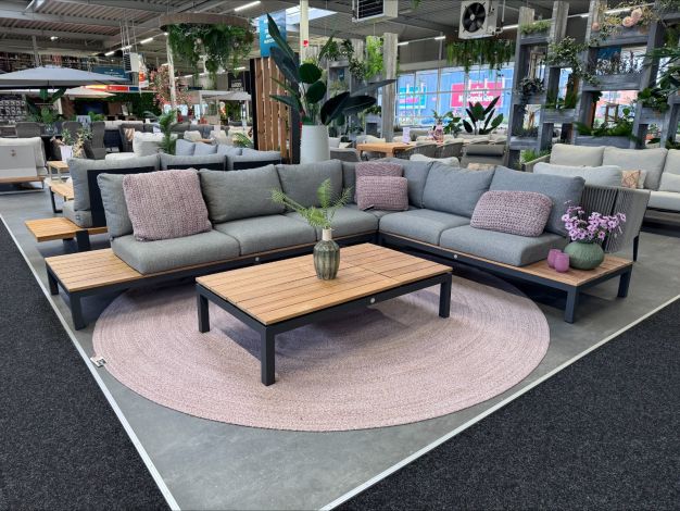 Suns Memphis loungeset light anthracite (4-delig) - SHOWMODEL DUIVEN