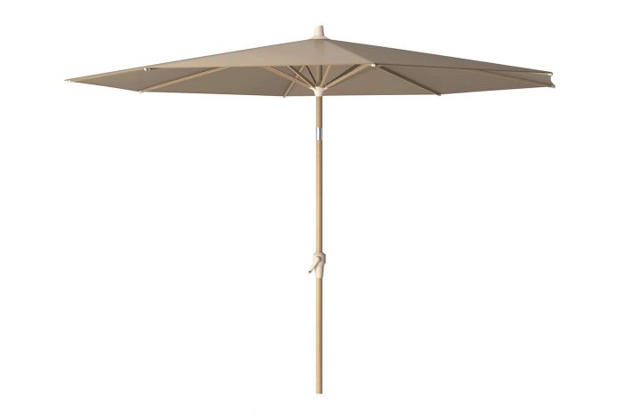 Platinum Riva ronde stokparasol Ø250 cm. - Woodlook/Taupe