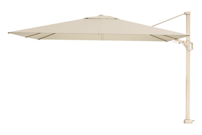 Platinum Challenger rechthoek zweefparasol T2 Premium - 2,6 x 3,5 m. - Sand Champagne