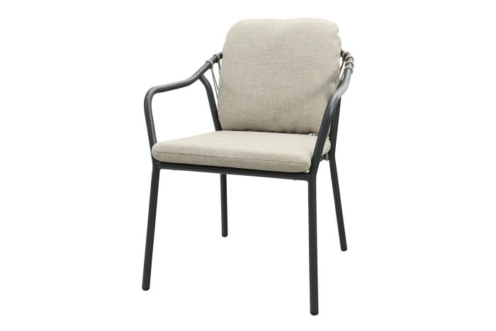 Pisa rope dining tuinstoel - Royal Grey