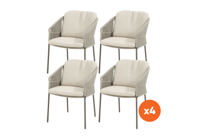 Set van 4 - Taste Florence dining tuinstoel - Terre