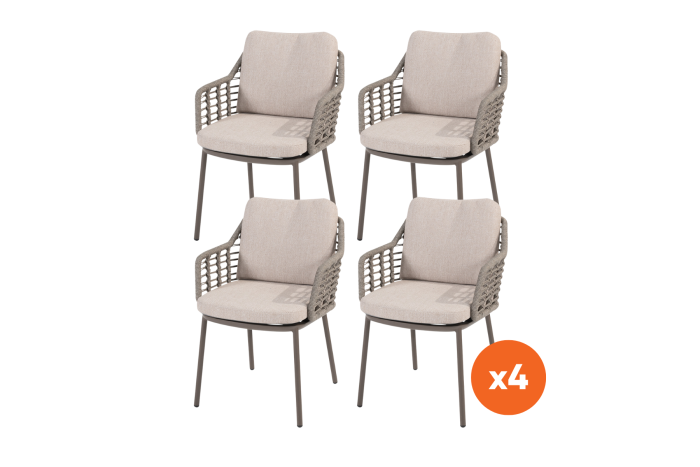 Set van 4 - Taste Puglia dining tuinstoel - Terre