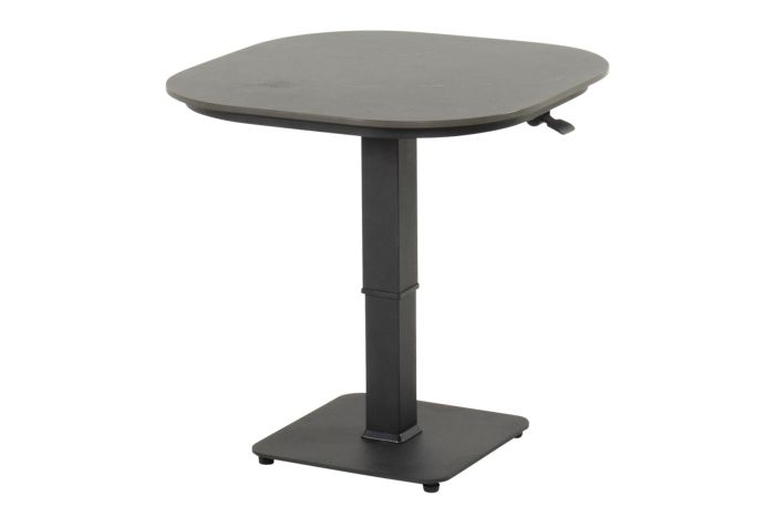 Hartman Tubb verstelbare bistrotafel 70x70 cm. - Antraciet