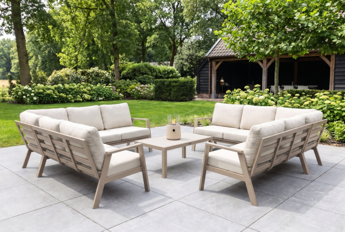 Viento/Atlanta loungeset voor 10 personen - Latte