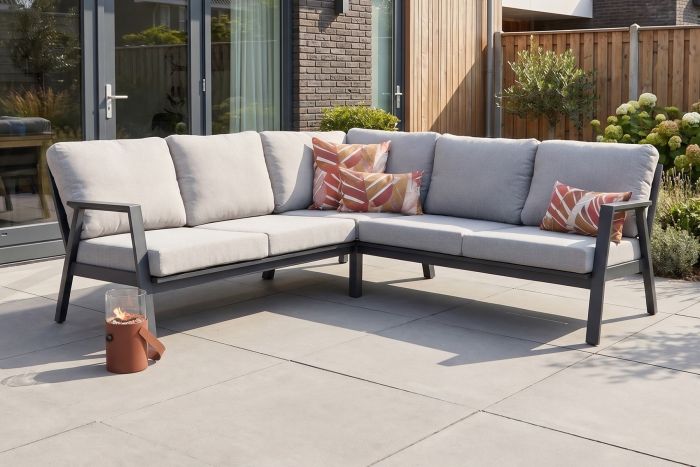 Viento aluminium hoekbank - Royal grey