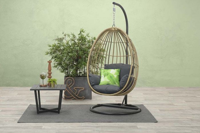 galblaas Prestatie regering Panama swing egg - natural rotan - Garden Impressions - vdgarde.nl