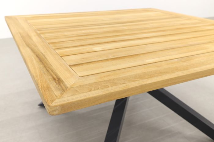 Tuintafel teakhout GreenChair Quote - vierkant 140 cm. - Vdgarde.nl