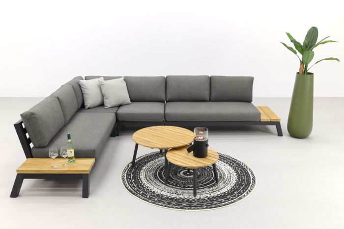 honderd attribuut Wet en regelgeving 4 Seasons Empire platform loungeset 6-delig met ronde koffietafels -  Vdgarde.nl