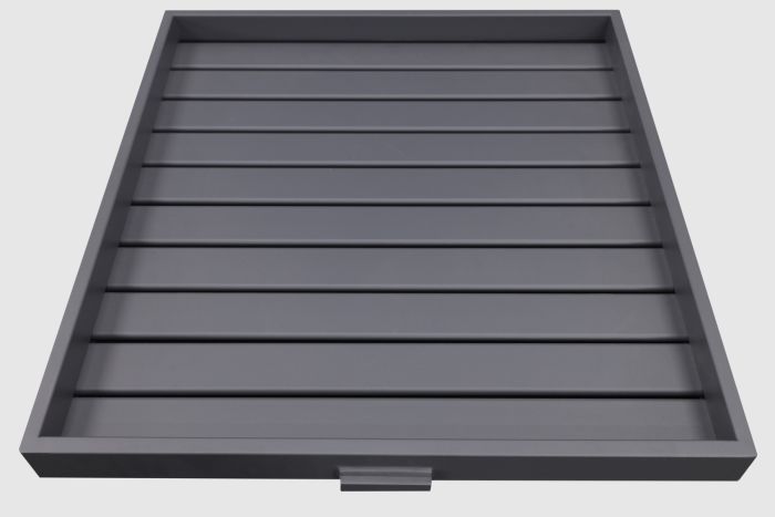 dienblad carbon black - 60 x 60 cm.