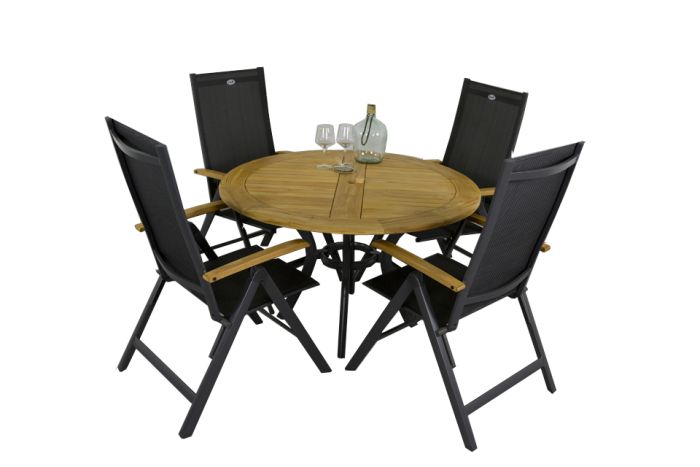 Ronde tuinset Hartman South tafel Napoli tuinstoelen