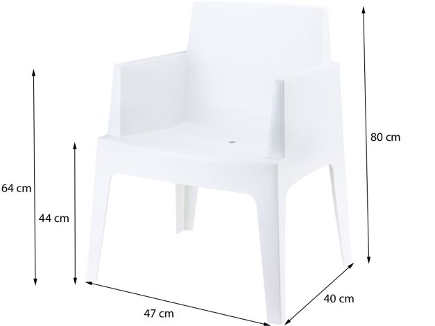 Ongeautoriseerd Kosmisch hetzelfde Siesta Box stapelbare stoel - wit - vdgarde.nl