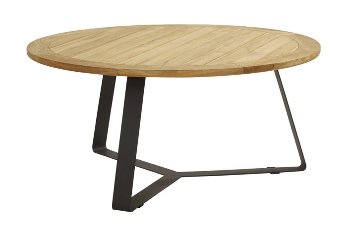 Taste Basso - rond teak hout - 160 cm. - Vdgarde.nl