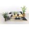 Durban/Medina teak verstelbare loungeset - hoekbank - 2-delig - Op=Op