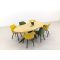 Hartman Sophie element yellow/green/Taste Prado 240x115 cm. tuinset - 7-delig