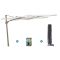 Perfect Shadow Ultra Eclipse Zweefparasol - 4x3m. - Latte/Soft Sand met ingraafvoet en hoes