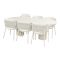 Hartman Altea/Valencia ovale tuinset voor 6 personen 220x100 cm. - Sand