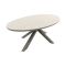 GI Edison ovale houtlook tuintafel 280x140 cm. - Taupe