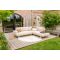 Savannah hoekbank chaise longue loungeset - beige - weerbestendig - Rechts