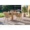 Hartman Sophie/Girona ronde tuinset voor 4 personen 120 cm. - Cappuccino