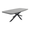 Soreno Deens ovale tuintafel 240x110 cm. - Licht grijs OP=OP