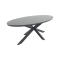 Ventaro ovale tuintafel 240x115 cm. - Donker grijs