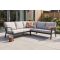 Viento aluminium hoekbank - Royal grey